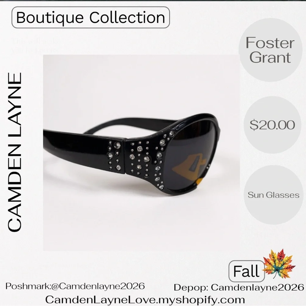 Foster Grant Black Sunglasses